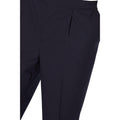 Black - Side - Burton Mens Pleated Elasticated Waist Tapered Trousers