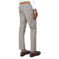 Neutral - Back - Burton Mens Heritage Check Slim Wedding Suit Trousers