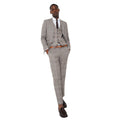 Neutral - Lifestyle - Burton Mens Heritage Check Slim Wedding Suit Trousers