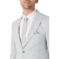 Silver - Back - Burton Mens Tie Set