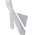 Silver - Front - Burton Mens Tie Set