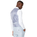 Light Blue - Back - Burton Mens Tailored Waistcoat