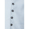 Light Blue - Side - Burton Mens Tailored Waistcoat