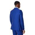 Bright Blue - Back - Burton Mens Single-Breasted Slim Suit Jacket