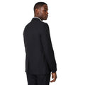 Black - Back - Burton Mens Textured Single-Breasted Tuxedo Jacket