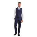 Navy Marl - Side - Burton Mens Marl Slim Waistcoat