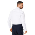 White - Back - Burton Mens Oxford Easy-Iron Slim Shirt