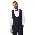 Black - Front - Burton Mens Tailored Tuxedo Waistcoat