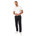 Black - Side - Burton Mens Chino Slim Trousers