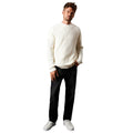 Off White - Side - Burton Mens Ribbed Crew Neck Jumper