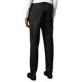 Black - Back - Burton Mens Tailored Waistband Skinny Tuxedo Trousers