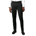 Black - Front - Burton Mens Tailored Waistband Skinny Tuxedo Trousers