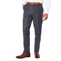 Navy - Front - Burton Mens Pin Dot Tailored Trousers