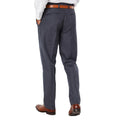 Navy - Back - Burton Mens Pin Dot Tailored Trousers