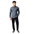 Mid Blue - Lifestyle - Burton Mens Checked Long-Sleeved Shirt