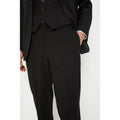 Black - Side - Burton Mens Essential Tailored Suit Trousers