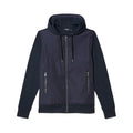 Navy - Front - Burton Mens Panel Nylon Full Zip Hooded Jacket