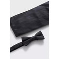 Black - Side - Burton Mens Tie & Cummerbund Set