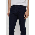 Dark Blue - Side - Burton Mens Rinse Slim Jeans