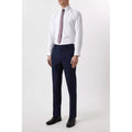 Navy - Pack Shot - Burton Mens Marl Skinny Suit Trousers