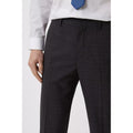 Charcoal - Lifestyle - Burton Mens Textured Slim Suit Trousers