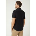 Black - Back - Burton Mens Oxford Slim Short-Sleeved Shirt