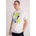 White - Lifestyle - Burton Mens Lax Printed Slim T-Shirt