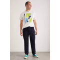 White - Pack Shot - Burton Mens Lax Printed Slim T-Shirt