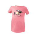 Pink - Front - Hy Childrens-Kids Thelwell Collection Badge T-Shirt