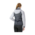 Black-Silver Reflective - Pack Shot - Hy Womens-Ladies Silva Flash Waterproof Padded Jacket