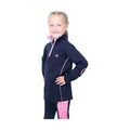 Navy-Pink - Front - Little Rider Girls Pony Fantasy Sweatshirt