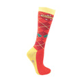 Red-Green-Gold - Back - HyFASHION Womens-Ladies Christmas Socks