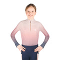 Navy-Rose - Front - HyFASHION Girls Elevate Mizs Ombre Base Layer Top