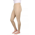 Beige - Front - HyPERFORMANCE Womens-Ladies Melton Flex Horse Riding Tights