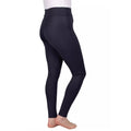 Dark Navy - Back - HyPERFORMANCE Womens-Ladies Melton Flex Horse Riding Tights