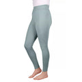 Dove Blue - Front - HyPERFORMANCE Womens-Ladies Melton Flex Horse Riding Tights