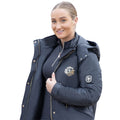 Black-Gold - Side - Supreme Products Childrens-Kids Show Rider Waterproof Active Coat