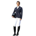 Navy-Rose Gold - Lifestyle - HyFASHION Womens-Ladies Roka Royal Diamante Show Jumping Jacket