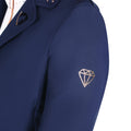 Navy-Rose Gold - Back - HyFASHION Childrens-Kids Roka Royal Diamante Show Jumping Jacket