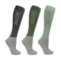 Green - Front - HYCONIC Unisex Adult Socks (Pack of 3)