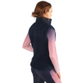 Navy - Back - Hy Womens-Ladies Elevate Teddy Fleece Gilet