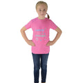 Azalea Pink-River Blue - Back - HyFASHION Girls Zeddy Playdates T-Shirt