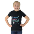 Black-Teal - Front - HyFASHION Girls Zeddy Playdates T-Shirt