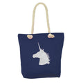 Navy - Back - Hy Unicorn Tote Bag