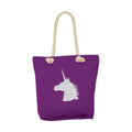 Purple - Front - Hy Unicorn Tote Bag