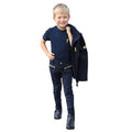 Navy-Yellow - Back - Little Knight Boys Lancelot T-Shirt