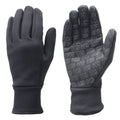 Black - Side - Hy Unisex Adult Gripped Fleece Gloves