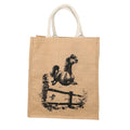 Natural - Front - Hy Thelwell Collection Hessian Tote Bag