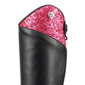 Black-Pink - Back - HyLAND Childrens-Kids Eren Riding Boots