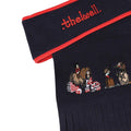 Navy-Red - Back - Hy Childrens-Kids Thelwell Collection Practice Makes Perfect Headband & Scarf Set